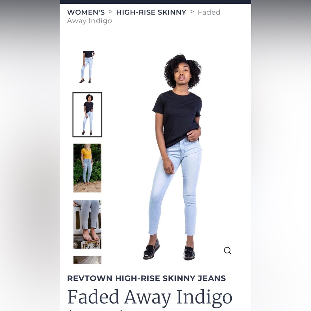 REVTOWN HIGH-RISE SKINNY JEANS
Faded Away Indigo